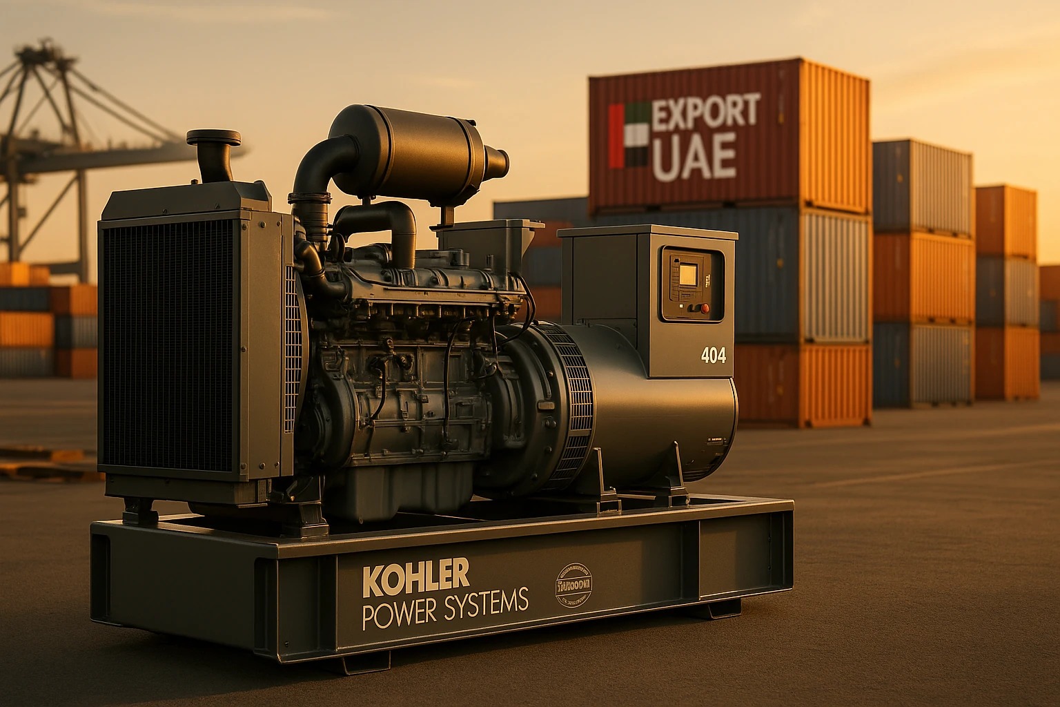 واردات ژنراتور Kohler 400 kVA از امارات با گارانتی بین‌المللی