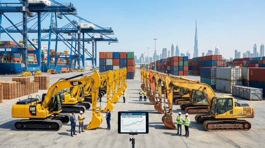 بررسی قیمت بیل مکانیکی‌های نو و کارکرده در بازار دبی