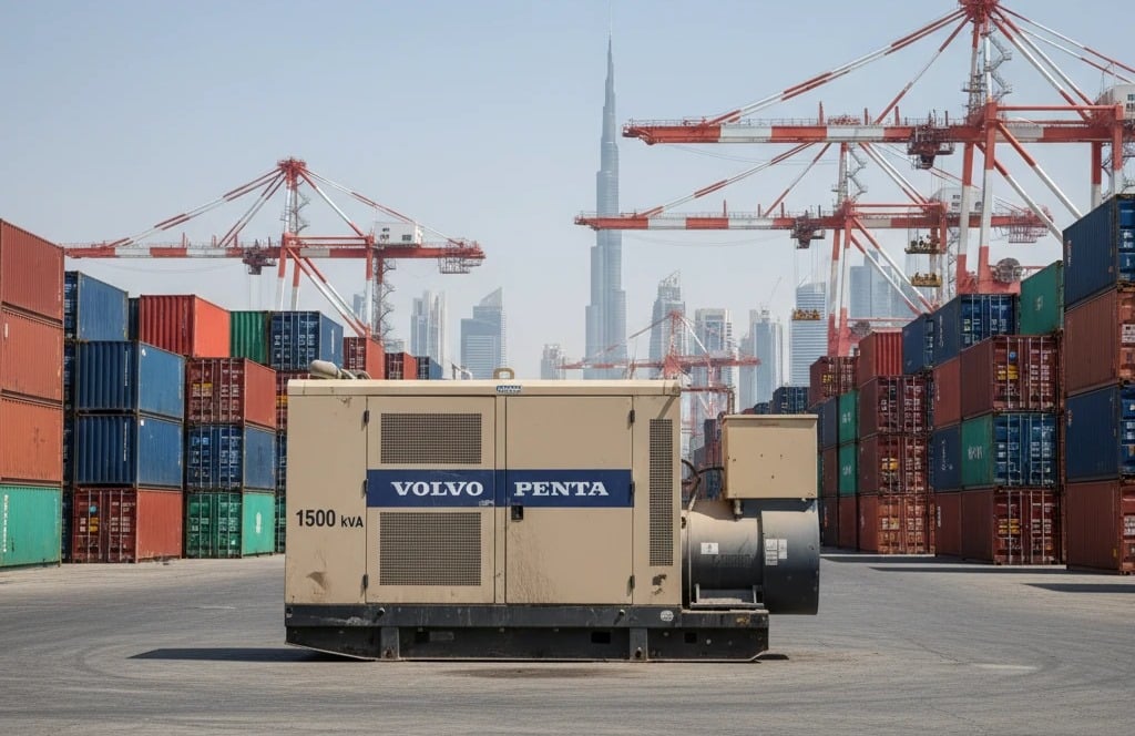 خرید ژنراتور Volvo Penta 600 kVA از دبی: راهنمای جامع برای صنایع سنگین