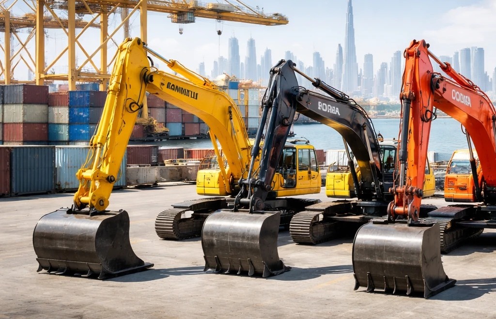 قیمت بیل مکانیکی؛ راهنمای جامع خرید و واردات (کوماتسو، هیوندای و دوسان)